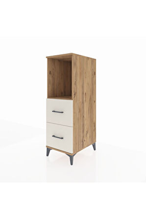 Kronos Dolap Tek Raflı 2 Çekmeceli 44x59x134 Çam-Aytaşı
