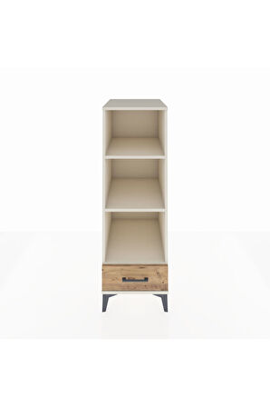 Kronos Dolap 3 Raflı Tek Çekmeceli 44x59x134 Aytaşı-Çam