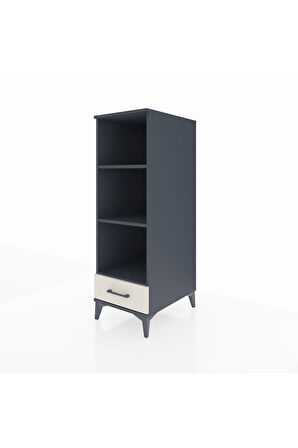 Kronos Dolap 3 Raflı Tek Çekmeceli 44x59x134 Antrasit-Aytaşı