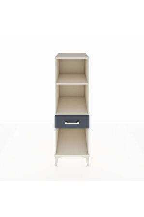 Kronos Dolap 2 Raflı Tek Çekmeceli 44x59x134 Aytaşı-Antrasit