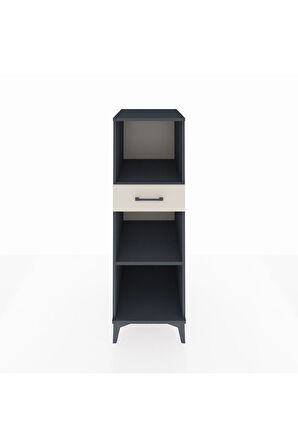 Kronos Dolap 2 Raflı Tek Çekmeceli 44x59x134 Antrasit-Aytaşı