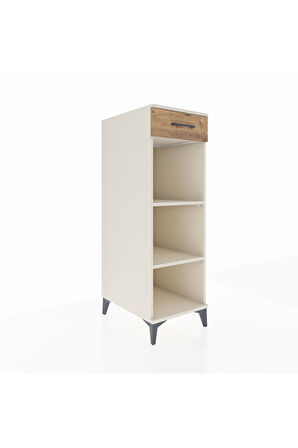 Kronos Dolap 2 Raflı Tek Çekmeceli 44x59x134 Aytaşı-Çam