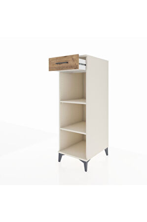 Kronos Dolap 2 Raflı Tek Çekmeceli 44x59x134 Aytaşı-Çam