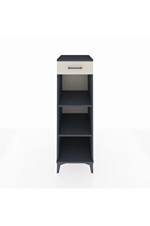 Kronos Dolap 2 Raflı Tek Çekmeceli 44x59x134 Antrasit-Aytaşı