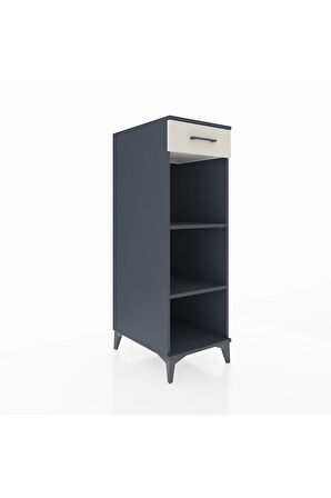 Kronos Dolap 2 Raflı Tek Çekmeceli 44x59x134 Antrasit-Aytaşı