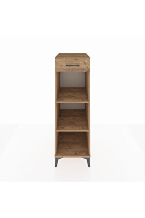 Kronos Dolap 2 Raflı Tek Çekmeceli 44x59x134 Çam-Çam