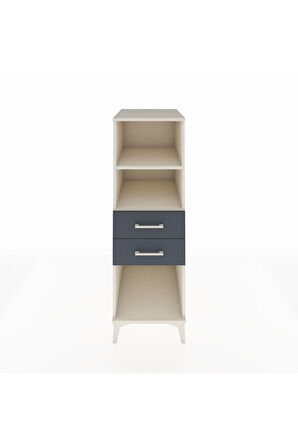 Kronos Dolap 2 Raflı 2 Çekmeceli 44x59x134 Aytaşı-Antrasit