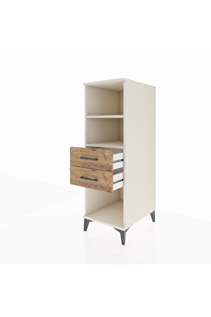 Kronos Dolap 2 Raflı 2 Çekmeceli 44x59x134 Aytaşı-Çam