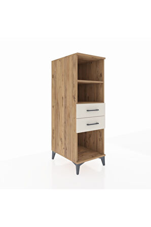 Kronos Dolap 2 Raflı 2 Çekmeceli 44x59x134 Çam-Aytaşı