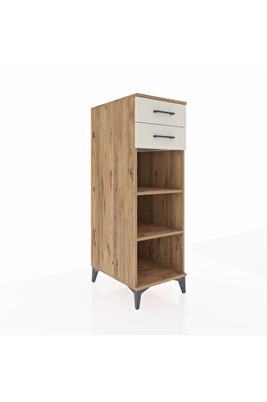 Kronos Dolap 2 Raflı 2 Çekmeceli 44x59x134 Çam-Aytaşı