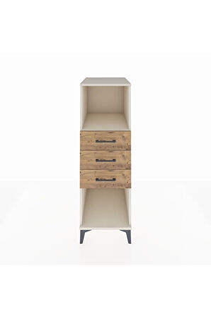 Kronos Dolap Tek Raflı 3 Çekmeceli 44x59x134 Aytaşı-Çam