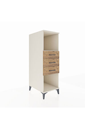 Kronos Dolap Tek Raflı 3 Çekmeceli 44x59x134 Aytaşı-Çam