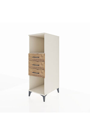 Kronos Dolap Tek Raflı 3 Çekmeceli 44x59x134 Aytaşı-Çam