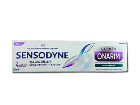 Sensodyne Klinik Onarım Derin Temizlik Diş Macun 75 Ml