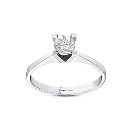 0.06 Karat Pırlanta Tektaş Yüzük