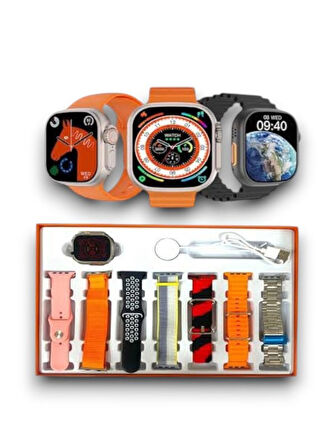 Watch 8 Ultra 7 Kordonlu Akıllı Saat – Zamanlayıcı, Alarm ve Hızlı Erişim Özellikleri