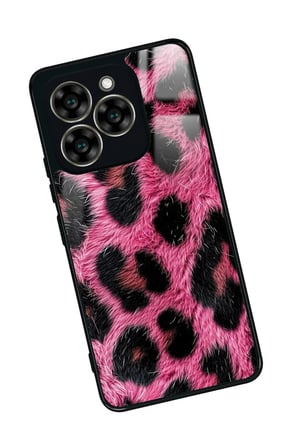 Reeder S919 Uyumlu Pembe Leopar Tasarımlı Parlak Silikon Kılıf