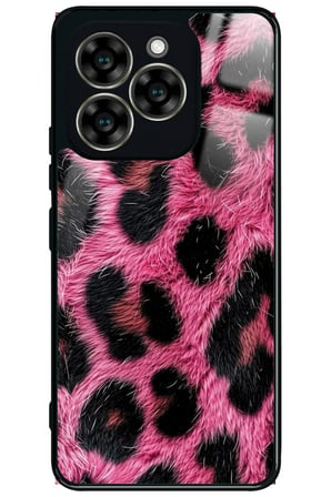 Reeder S919 Uyumlu Pembe Leopar Tasarımlı Parlak Silikon Kılıf