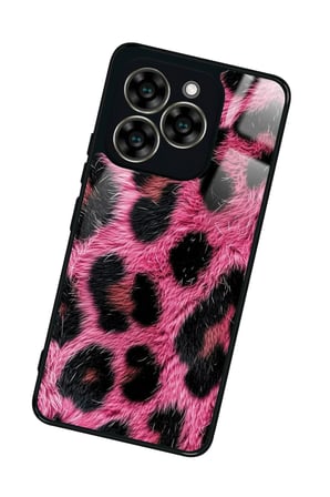 Reeder S919 Uyumlu Pembe Leopar Tasarımlı Parlak Silikon Kılıf
