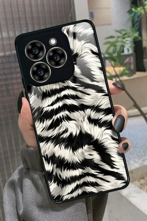 Reeder S919 Uyumlu Zebra Tasarımlı Parlak Silikon Kılıf