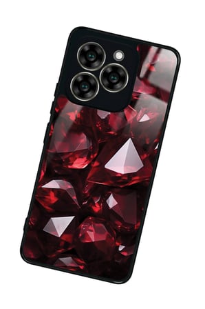 Reeder S919 Uyumlu Bordo Taş Tasarımlı Parlak Silikon Kılıf