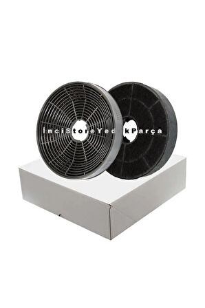 V17000623 FLEXA  Ankastre Davlumbaz Aspiratör İçin Ø16CM 2 Adet (1 Kutu) Karbon Filtre
