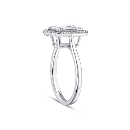 0.25 Karat Baget Pırlanta Yüzük