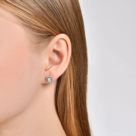 Baget Pırlanta Küpe