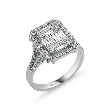 0.60 Karat Baget Pırlanta Yüzük