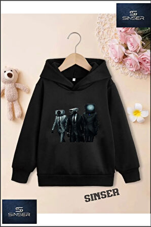 Çocuk 3 ADAM TEKNOLOJİ  Baskılı Sweatshirt