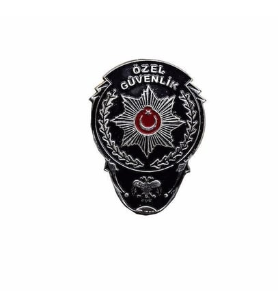 Personel Gereci Mesleki Arma Görev Aksesuarı Single Sword Özel Güvenlik Metal Cüzdan Rozeti