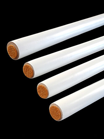 4 Adet Beyaz Boyalı Ahşap Konik 50 cm Zigon,orta Sehpa,puf,komidin Ayağı