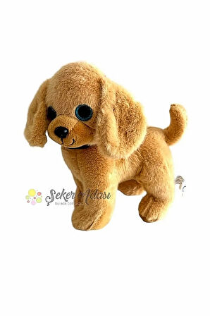 Sevimli Ayakta Duran Havlayan Peluş Köpek 20 Cm Sesli Köpek