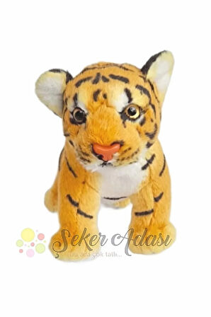 Peluş Yavru Kaplan 35 cm Oyuncak Uyku ve Oyun Arkadaşı Aslan Leopar