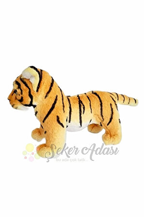 Peluş Yavru Kaplan 35 cm Oyuncak Uyku ve Oyun Arkadaşı Aslan Leopar