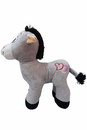 Oyuncak Yavrulu Ikili 28 Cm Sevimli Peluş Eşek - Uyku Ve Oyun Arkadaşı Hediyelik