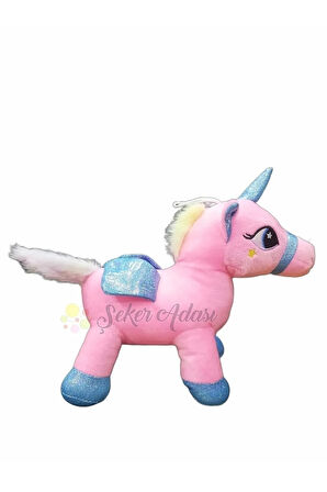 Kanatlı Boynuzlu Unicorn Pony At Peluş Oyuncak 20 cm