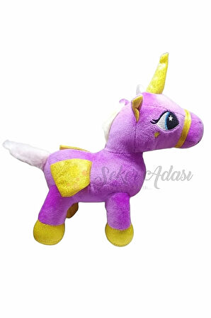 Kanatlı Boynuzlu Unicorn Pony At Peluş Oyuncak 20 cm