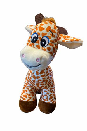 Sevimli Benekli Peluş Zürafa Zuzu 28 Cm - Uyku Ve Oyun Arkadaşı Peluş Eşek Zebra Oyuncak Halley