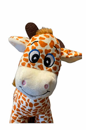 Sevimli Benekli Peluş Zürafa Zuzu 28 Cm - Uyku Ve Oyun Arkadaşı Peluş Eşek Zebra Oyuncak Halley