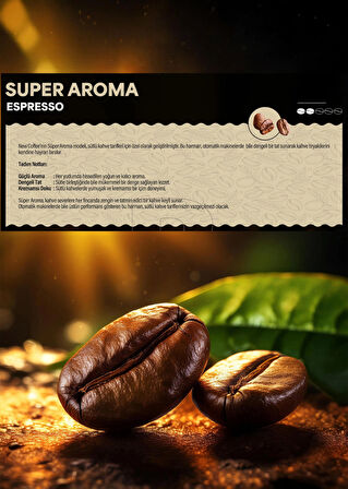 New Coffee SA1000GR Super Aroma 1000gr Espresso Çekirdek Kahve