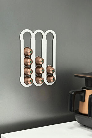 Nespresso Uyumlu Metal Kahve Kapsül Tutucu Mıknatıslı Kapsül Düzenleyici