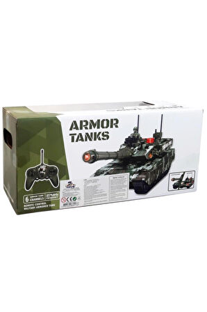 Seçtim Aldım Kumandalı Tank 93220 F/f R/c 27mhz 6 Channels Sesli Şarjlı 1:12 6