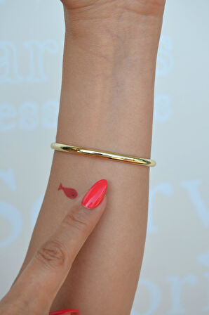 Zirkon Taşlı Kelepçe Bilezik Rodyum Bileklik