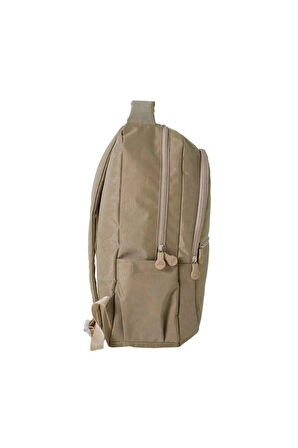 Sırt Çantası, Üç Bölmeli, Bej