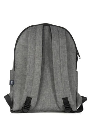 Seçtim Aldım Çift Bölme Sırt Çantası Gri Melanj 03442