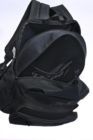 Çift Bölme Sırt Çantası Siyah 03401