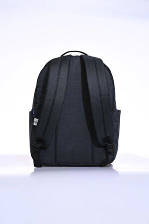 Seçtim Aldım Üç Bölme Sırt Çantası Siyah 03443