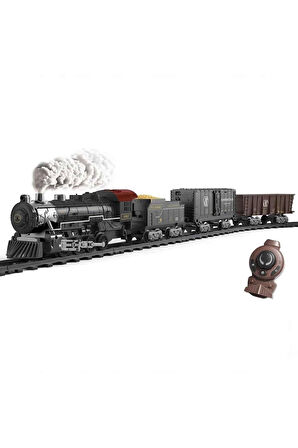 Seçtim Aldım Rail Steam Train 1613g Klasik Buharlı Tren Seti R/c 2.4ghz Işıklı Sesli 3