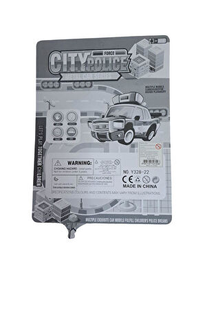 Seçtim Aldım Kzl Polis Arabaları Y328-22 Metal 12 Li Kartela 3